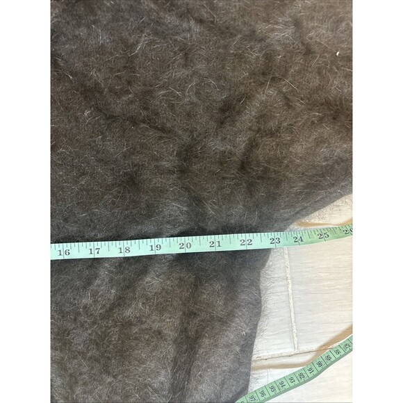 Vintage Cottagecore Mohair Angora Sweater M Luxury Knit Embroidered Collar - Picture 5 of 7